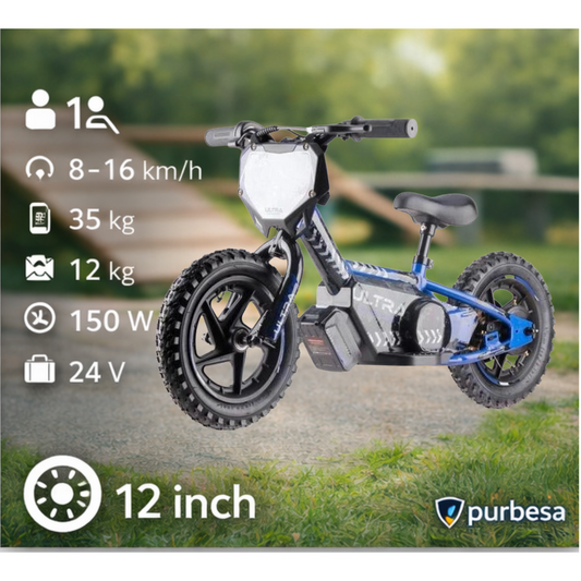 Ultra Motocross Elektrische Loopfiets 12 inch – 24V – 2 Snelheden