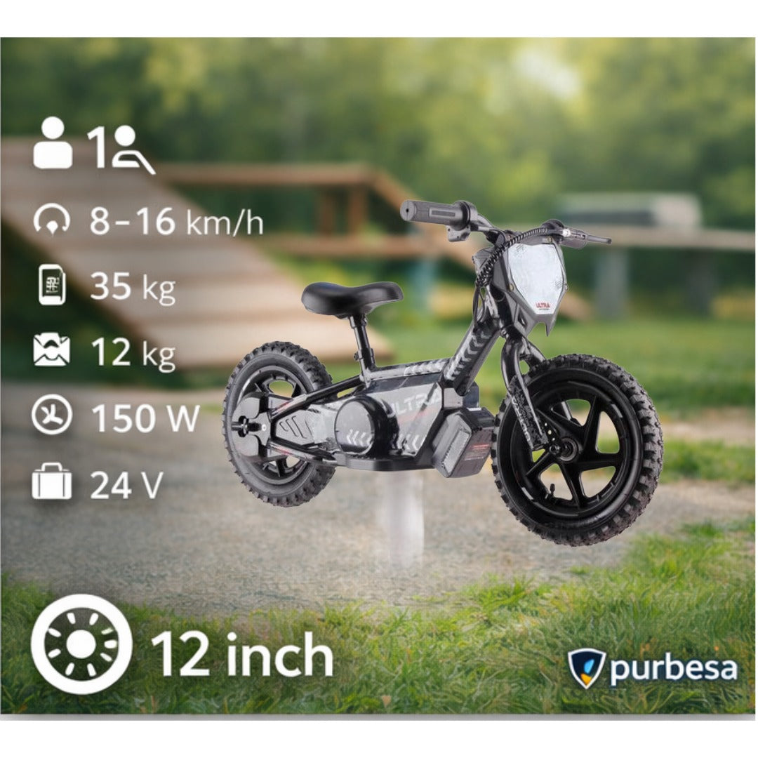 Ultra Motocross Elektrische Loopfiets 12 inch – 24V – 2 Snelheden