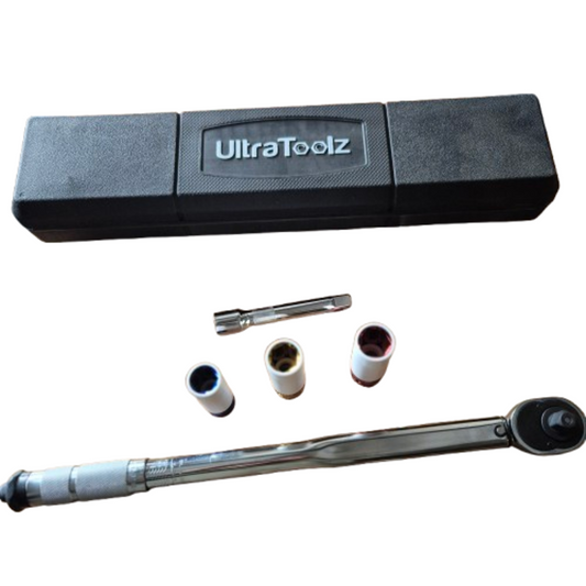 Momentsleutelset 1/2" – 5-delig | met verlengstuk en doppenset