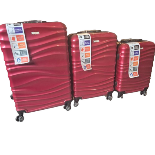 3-delige Kofferset Rood