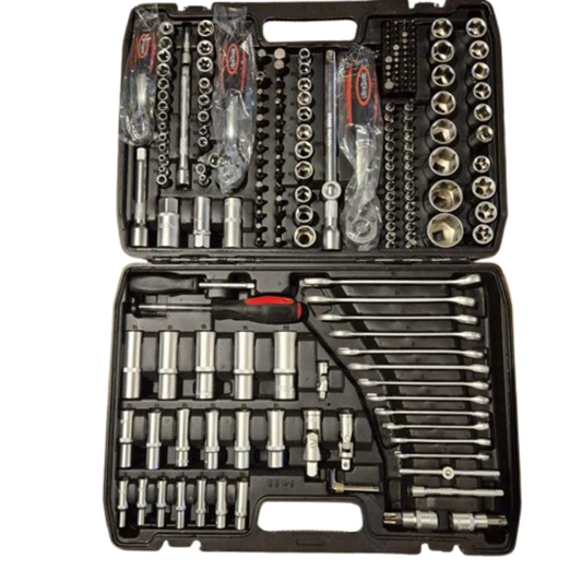 Doppenset 215-delig | Zeer uitgebreide Gereedschapskoffer