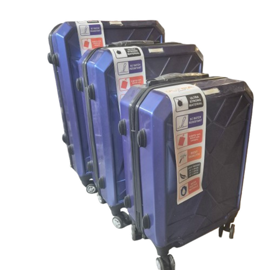 3-delige Kofferset Blauw