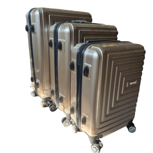 3-delige Kofferset Champagne