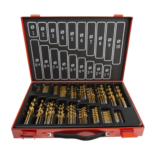 HSS Titanium Coating Boorset | 170-delig | Metaal, Hout & Kunststof