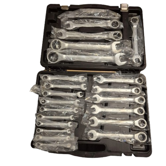 Ratelsleutelset Steeksleutel | 22-delig | Van 6 tot 32 mm