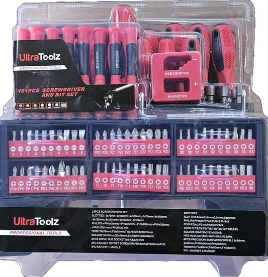 Schroevendraaierset & Bitset – 101-delig