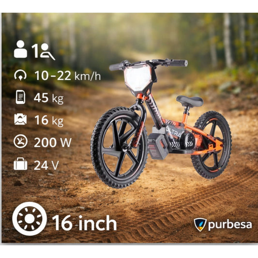 Ultra Motocross Elektrische Balance Bike 16 inch – 24V – 2 Snelheden