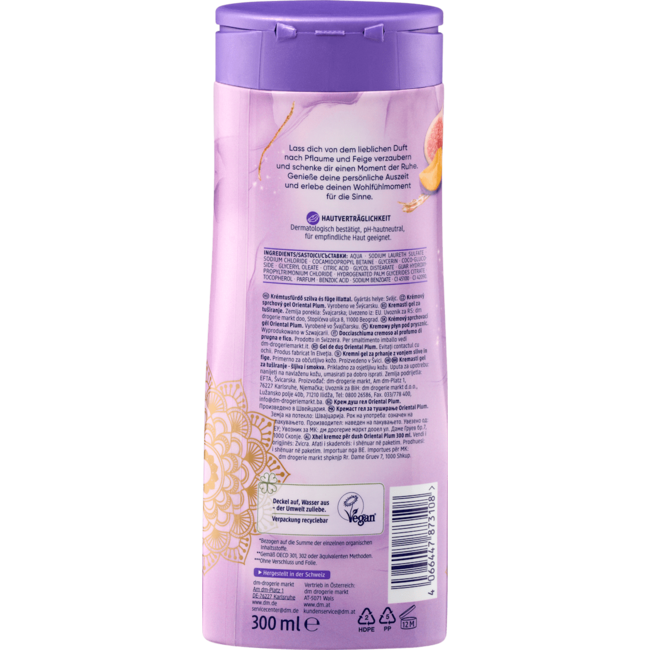 5 x Crèmedouche Oriental Plum 300 ml