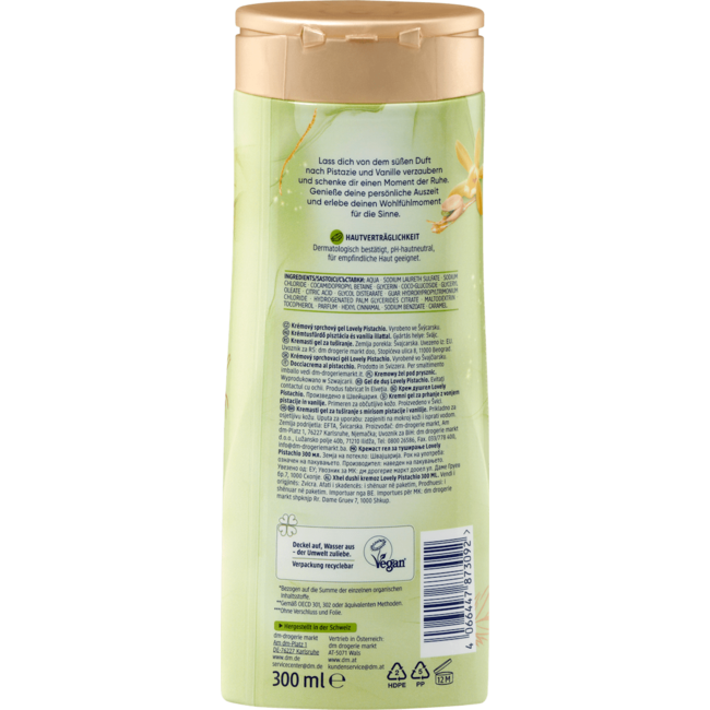 5 x Crèmedouche Lovely Pistachio, 300 ml  Nieuw