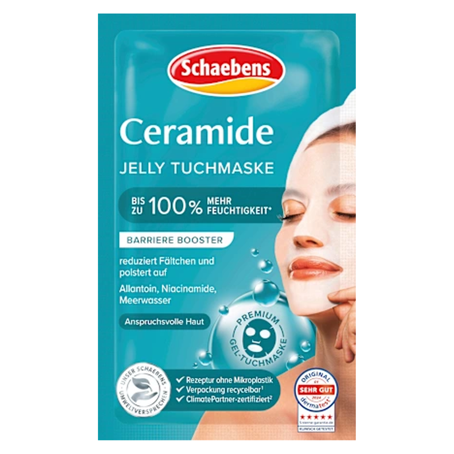 10 x Schaebens Gezichtsmasker Jelly Ceramide (doekmasker)