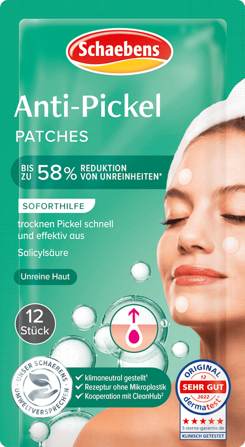 10 x Schaebens Anti-Puistjes Patches (voor onzuivere huid)